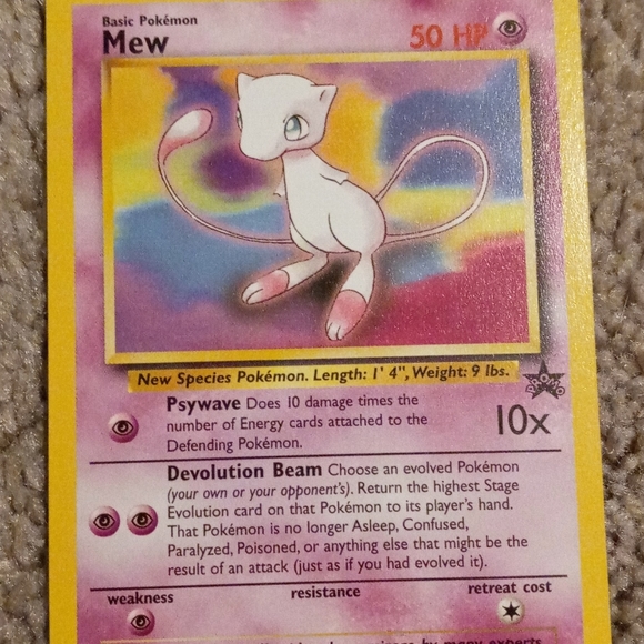 Rare Promo Mew Pokemon Card